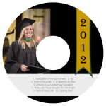 Best Wishes CD DVD Graduation Labels